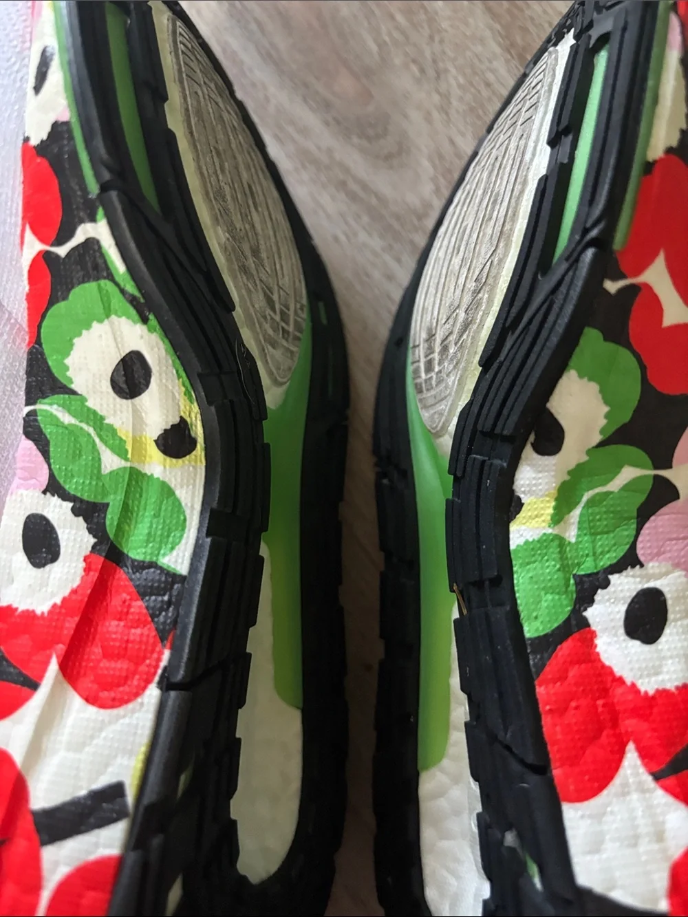 adidas White Green Pink Accent Women's Sneakers